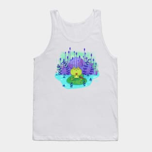 Reading Frog, cute book lover's design Tank Top